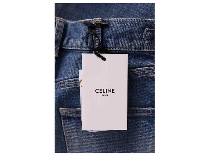 Céline Bermuda Shorts aus Baumwolle Blau - Ansicht 5