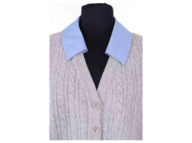 Sandro Grey Wool Cardigan - view 2