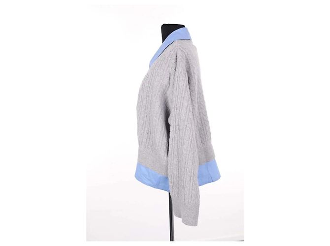 Sandro Grey Wool Cardigan - view 3