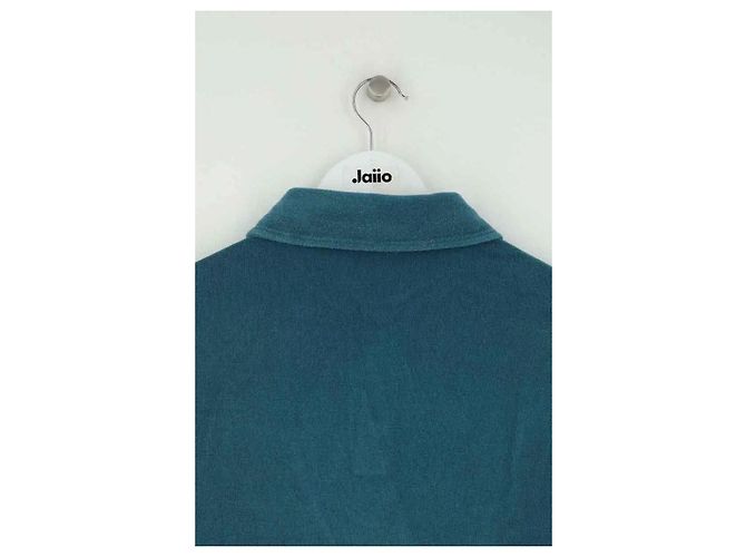 Polo Hermès bleu en coton - vue 4