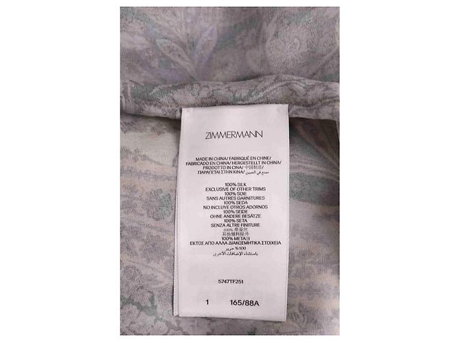 Blusa de seda marrón Zimmermann Castaño - vista 6