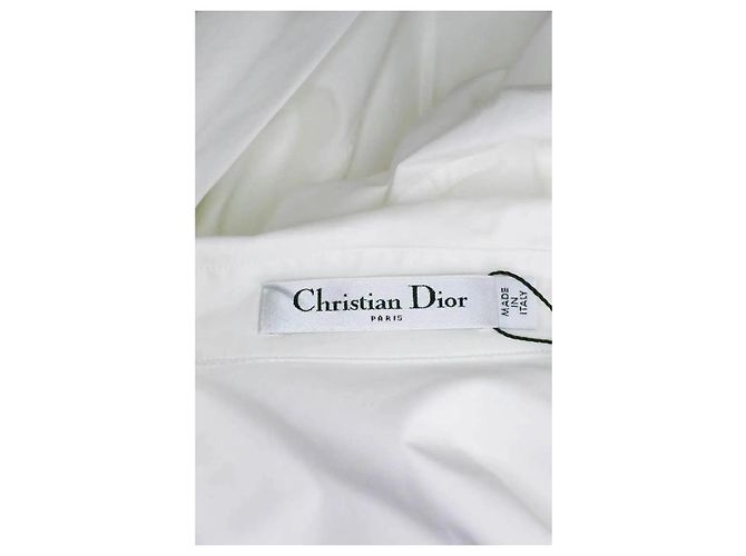 Dior Kleid aus weißem Seidentwill - Ansicht 5