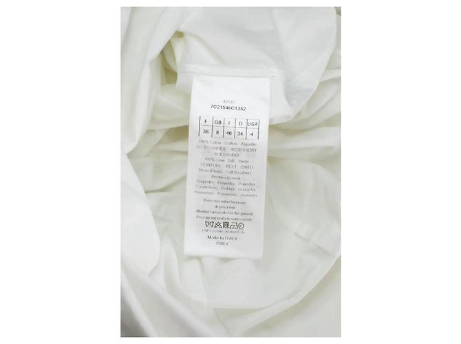 Dior Kleid aus weißem Seidentwill - Ansicht 6