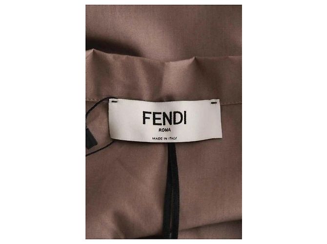 Camisa Fendi de algodão castanha Marrom - vista 5