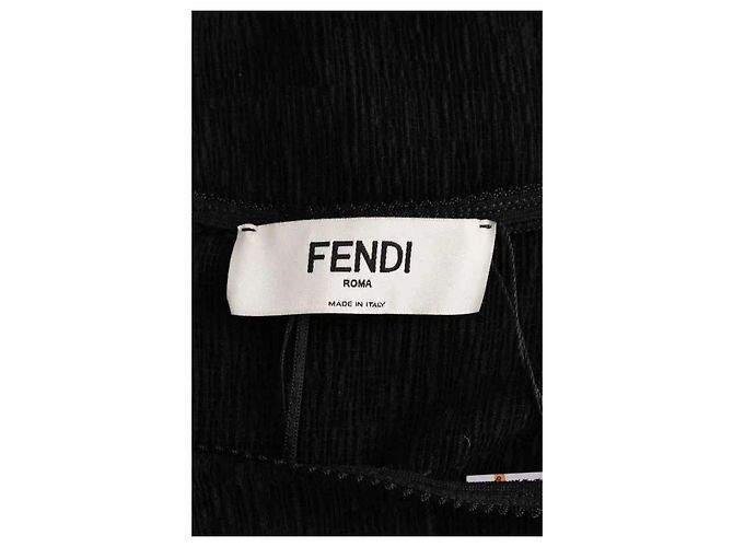 Gonna Fendi nera in sintetico Nero - vista 4