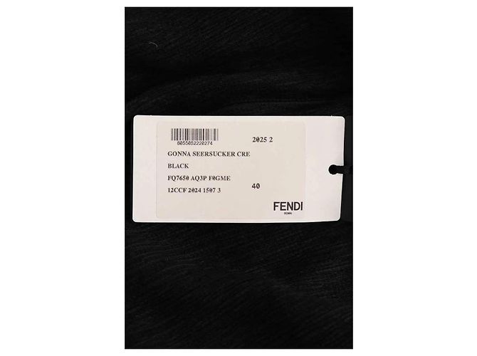Gonna Fendi nera in sintetico Nero - vista 5