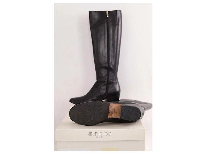 Botas Jimmy Choo de cuero marrones Castaño - vista 6