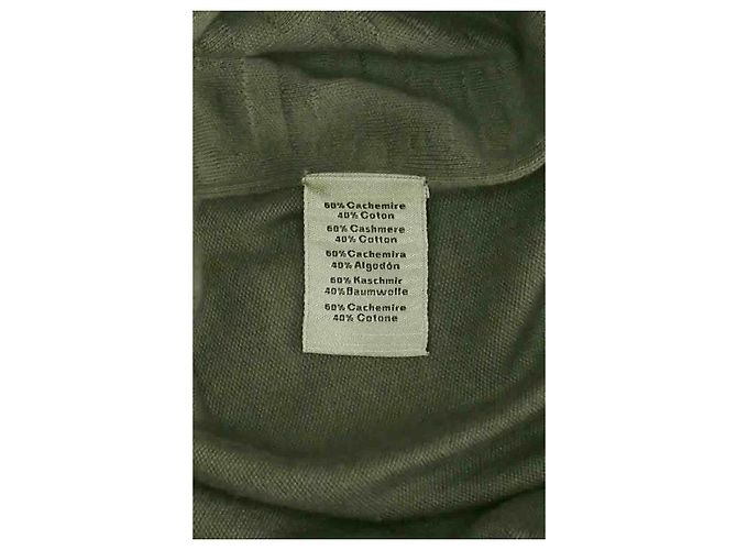 Jersey Hermès de cashmere caqui M - vista 6