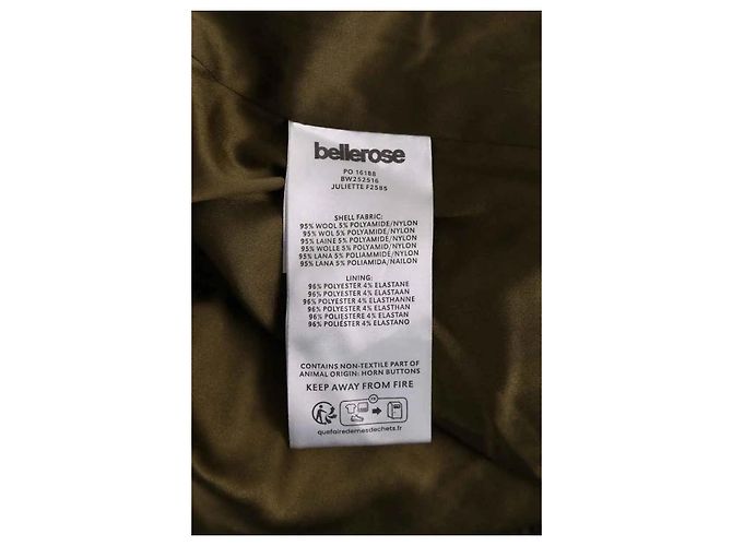 Bellerose wool coat khaki - view 6