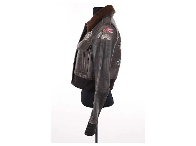 Valentino Lederjacke Schwarz - Ansicht 3