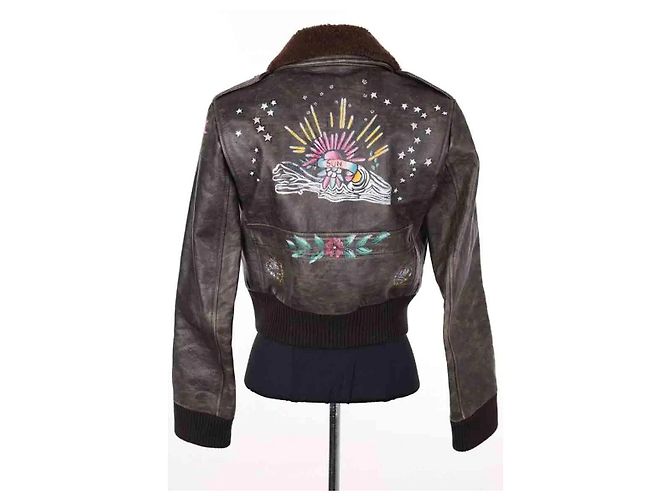 Valentino Lederjacke Schwarz - Ansicht 4