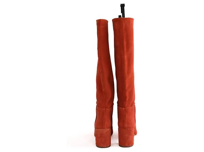 Botas Tory Burch de ante marrón talla 36 Castaño - vista 2