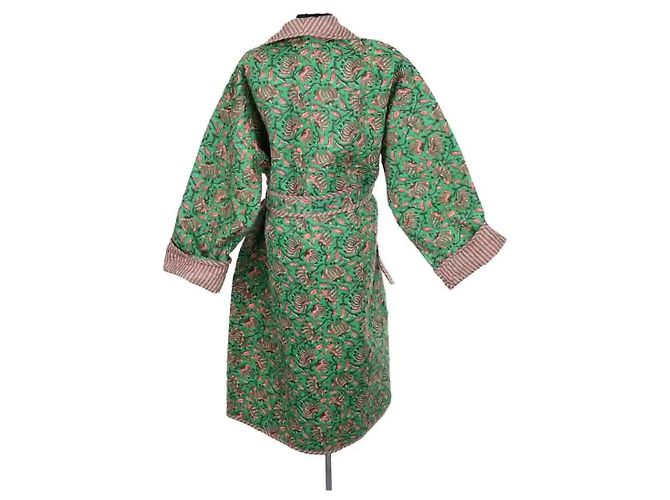 Autre Marque Cappotto La Gambade in cotone verde - vista 4