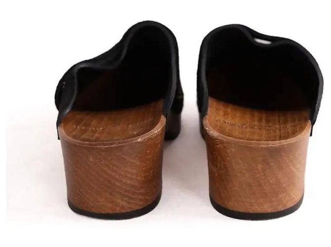 Autre Marque Clogs Slides schwarz mit Nieten-Details - Ansicht 2