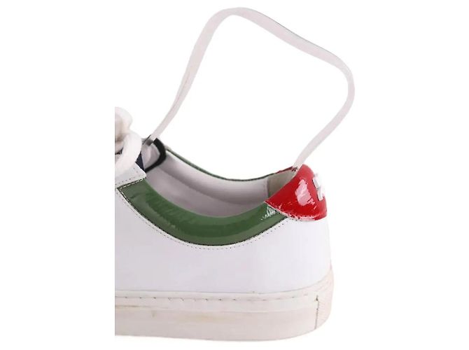 Courreges Baskets Courrèges en cuir blanc - vue 4