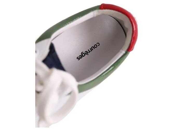 Courreges Baskets Courrèges en cuir blanc - vue 5