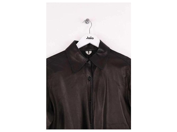 Autre Marque Camicia Arket in pelle nera Nero - vista 2