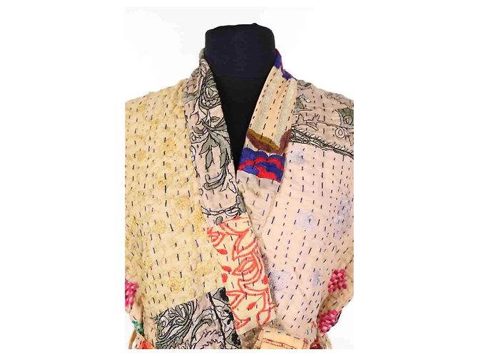Autre Marque Chaqueta SISSEL EDELBO de algodón beige Talla S - vista 2