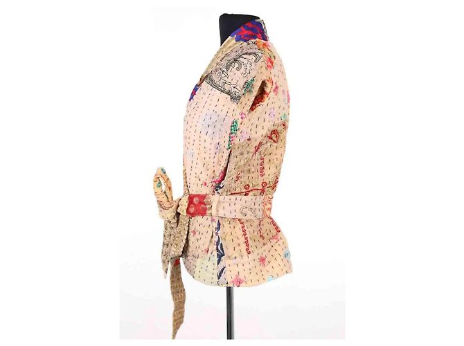 Autre Marque Chaqueta SISSEL EDELBO de algodón beige Talla S - vista 3