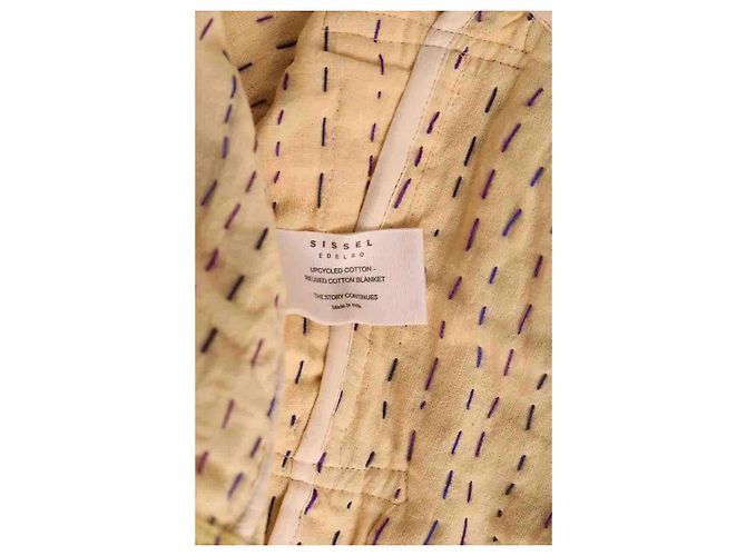 Autre Marque Chaqueta SISSEL EDELBO de algodón beige Talla S - vista 6