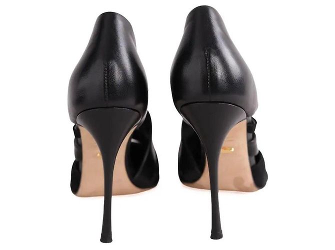 Sergio Rossi Pumps aus schwarzem Wildleder Größe 39 - Ansicht 2