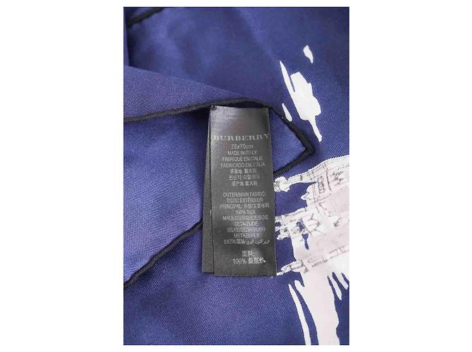 Burberry Seidentuch Blau - Ansicht 5
