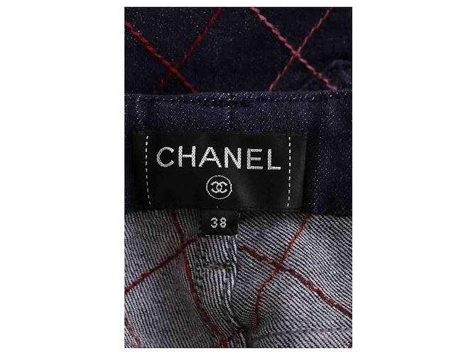Chanel Jeans retos azul marinho - vista 4