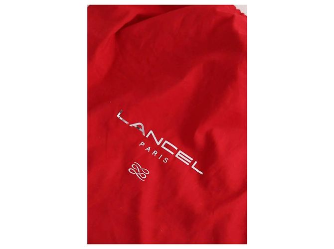 Sac à bandoulière Lancel en cuir rouge - vue 6