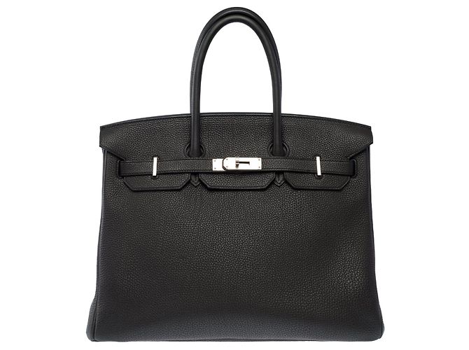 Hermès mala HERMES Birkin 35 em Couro Preto - 103996 - vista 3