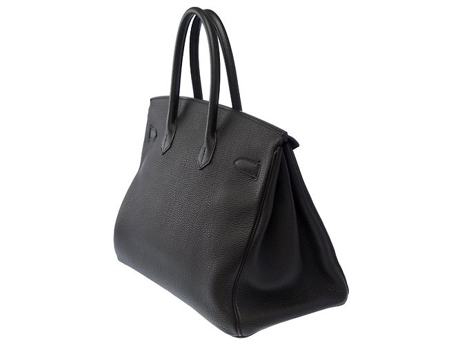 Hermès mala HERMES Birkin 35 em Couro Preto - 103996 - vista 6