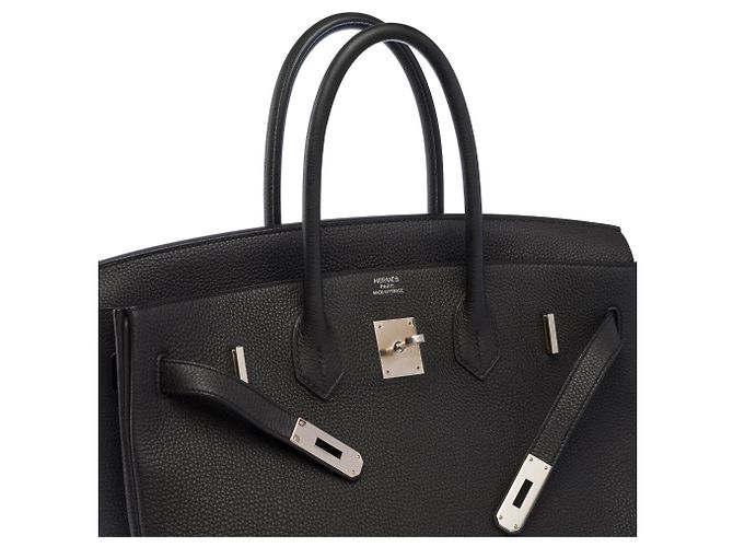 Hermès mala HERMES Birkin 35 em Couro Preto - 103996 - vista 7