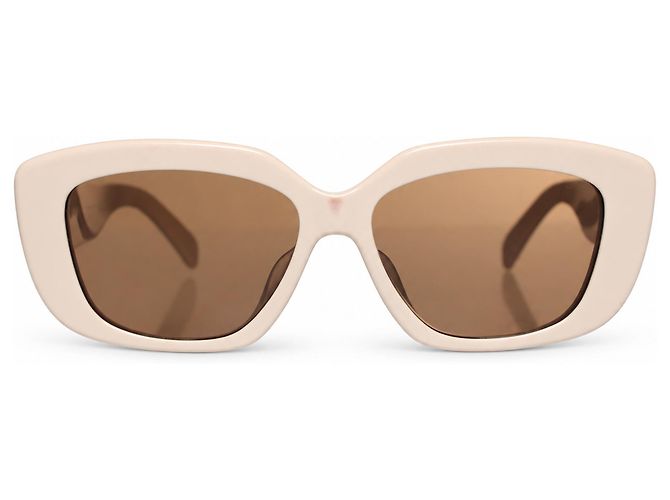 Céline Celine, Beige triomphe sunglasses in ivory - view 2
