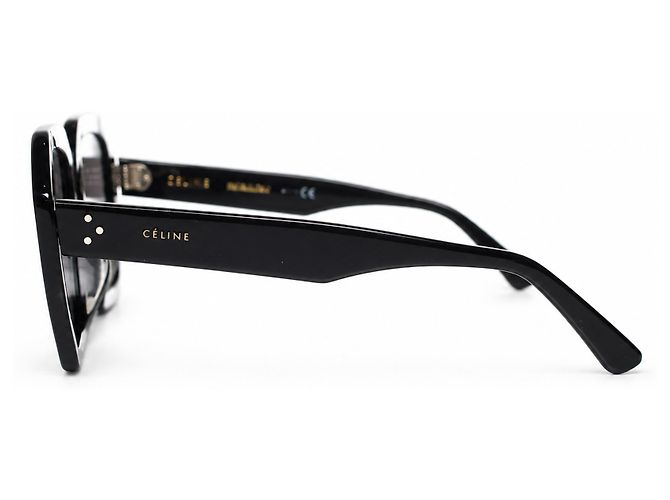 Céline Celine, Oversized square sunglasses in black - view 5