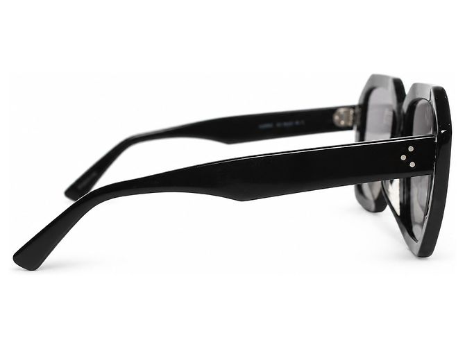 Céline Celine, Oversized square sunglasses in black - view 7