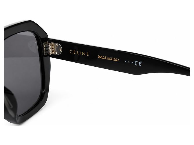 Céline Celine, Oversized square sunglasses in black - view 9