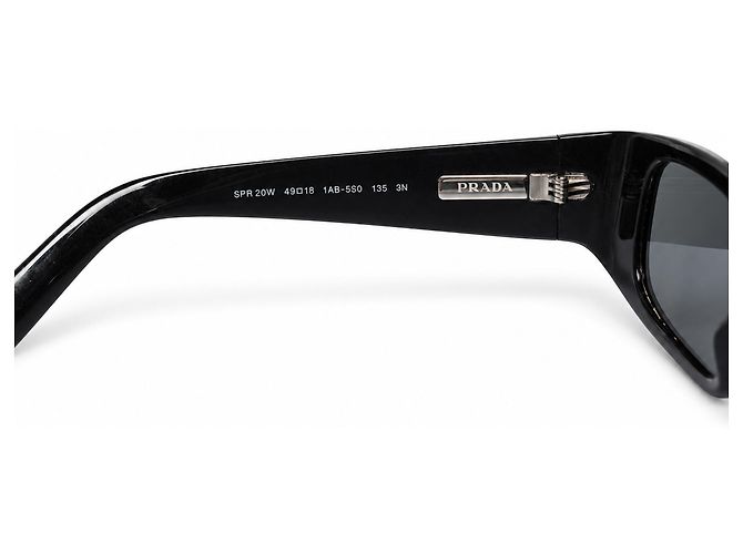 Prada, PR 20WS sunglasses in black - view 7