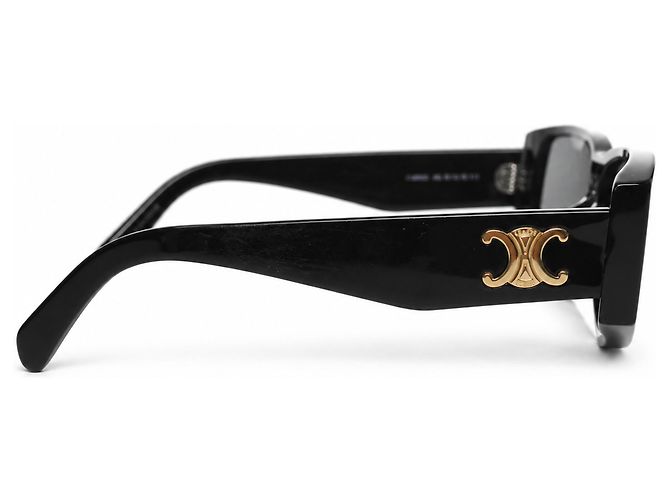 Céline Celine, Triomphe CL40227U sunglasses in black Golden - view 6