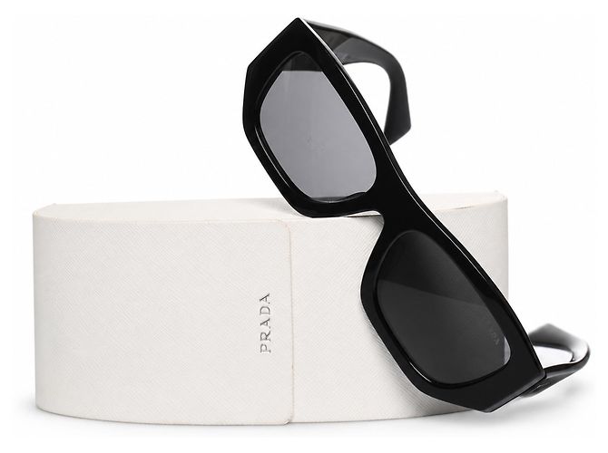 Prada, PR A01F sunglasses in black - view 3