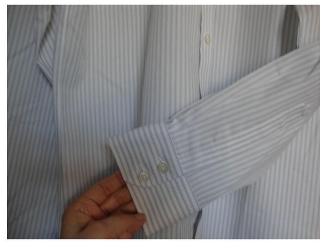 Autre Marque Camicia a righe Charles Tyrwhitt Bianco Grigio - vista 2