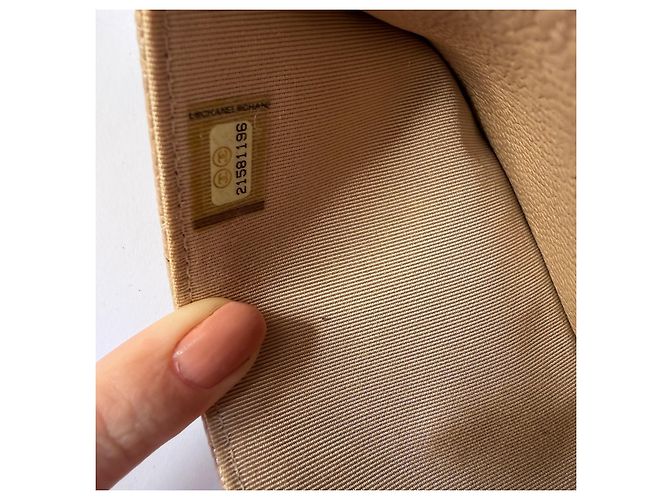 Chanel Wallet on Chain Caviar Pelle Beige - vista 18