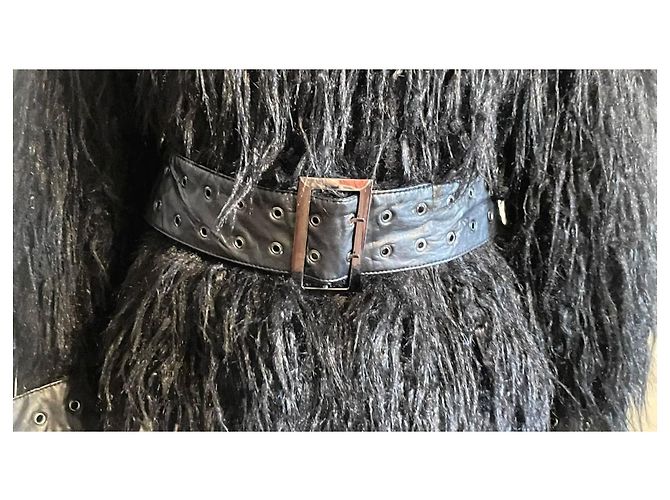Marciano Kunstpelzjacke Schwarz Mongoleien-Effekt - Ansicht 17
