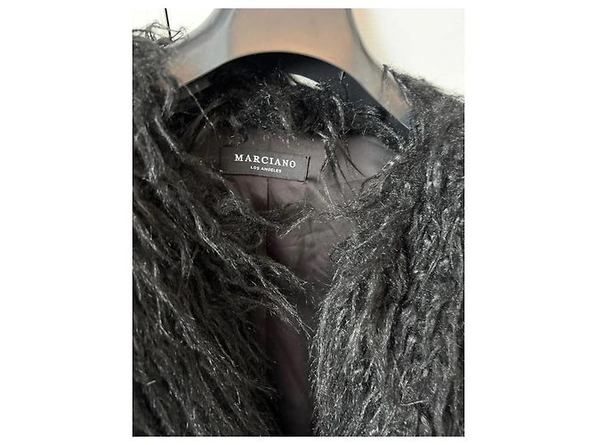 Marciano Kunstpelzjacke Schwarz Mongoleien-Effekt - Ansicht 18
