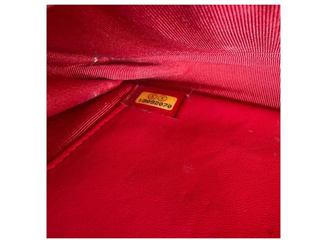 Chanel Wallet on Chain (WOC) Pelle d'Agnello Rossa Rosso - vista 17