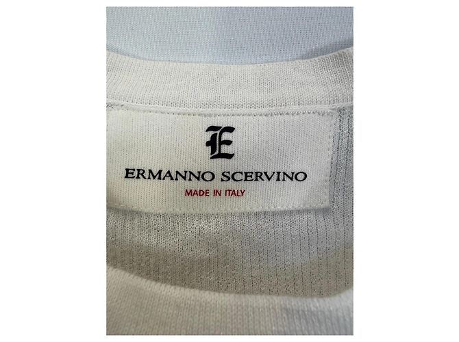 Ermanno Scervino White Cotton Lace Tank Top - view 2