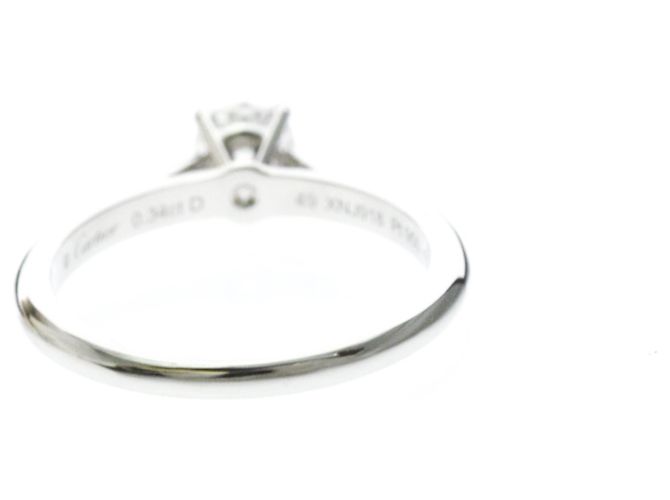 Anello Cartier 1895 Solitaire Argento - vista 3