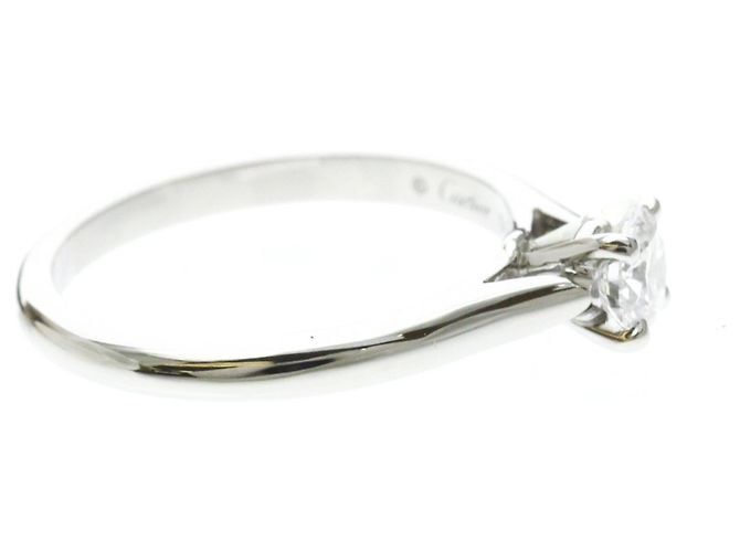 Anello Cartier 1895 Solitaire Argento - vista 4