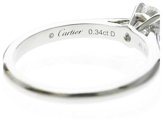 Anello Cartier 1895 Solitaire Argento - vista 7
