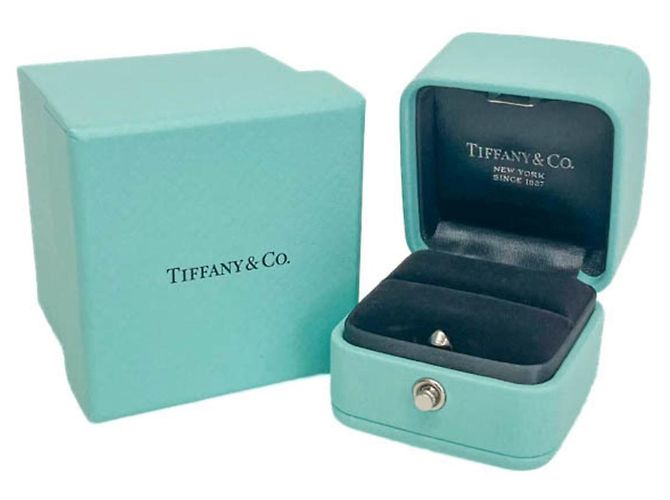 Autre Marque Tiffany Platin Solitär Diamant Ring Silber - Ansicht 10