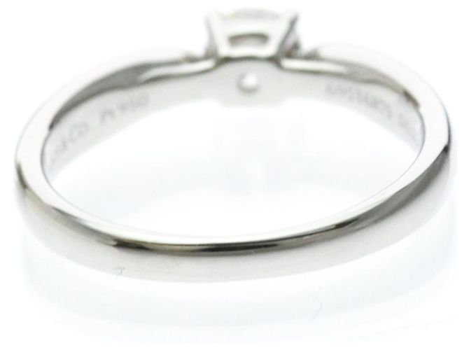 Autre Marque Tiffany Platin Solitär Diamant Ring Silber - Ansicht 3