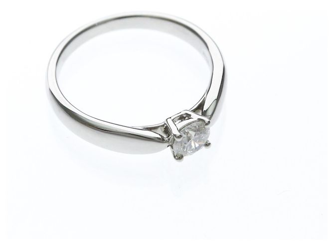 Autre Marque Tiffany Platin Solitär Diamant Ring Silber - Ansicht 9